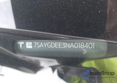 2022 Tesla Model Y Long Range Dual Motor All-Wheel Drive from USA, damaged, VIN 7SAYGDEE3NA018401